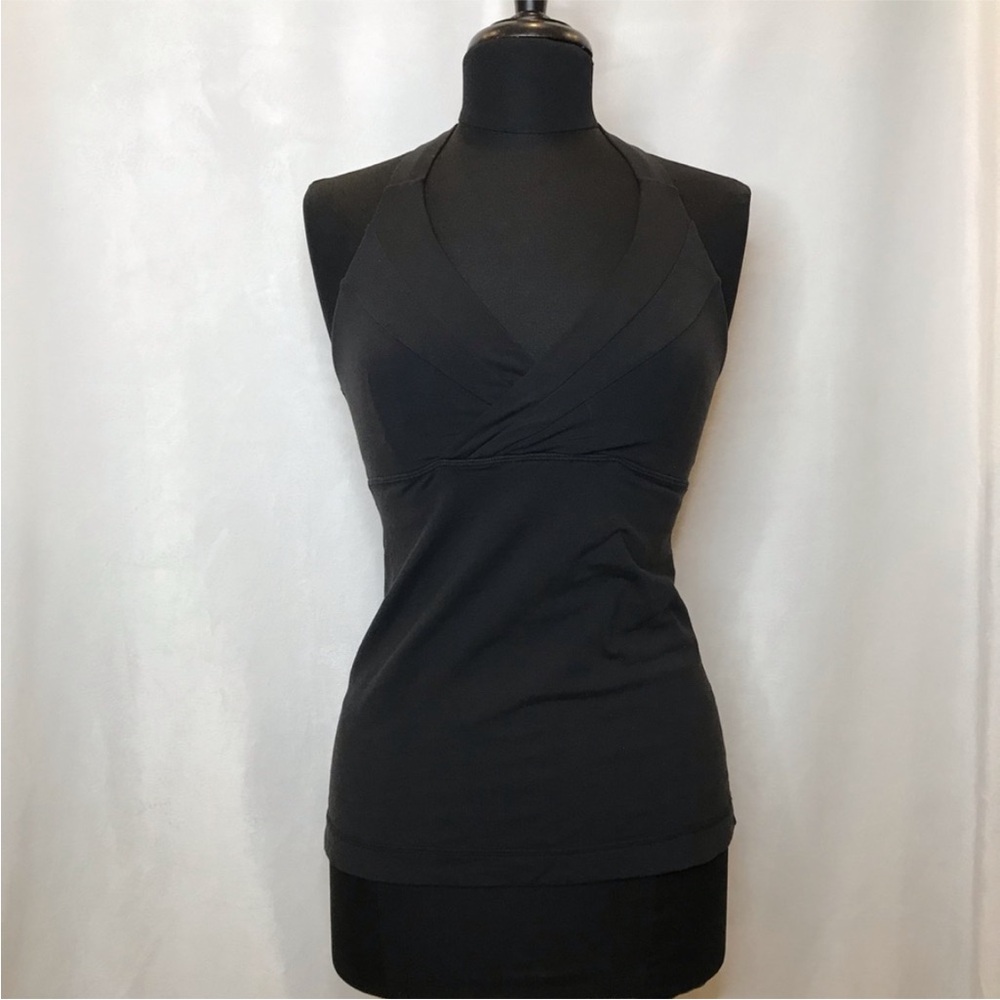Lululemon black tank with mesh racerback